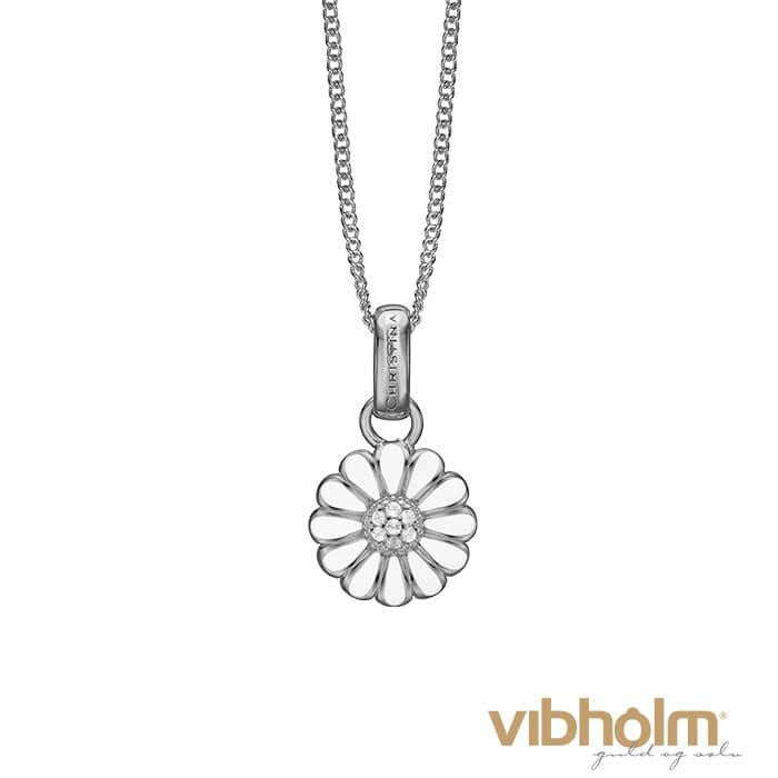 Christina Jewelry & Watches - 12mm Marguerite Halskæde - sterlingsølv 680-S29